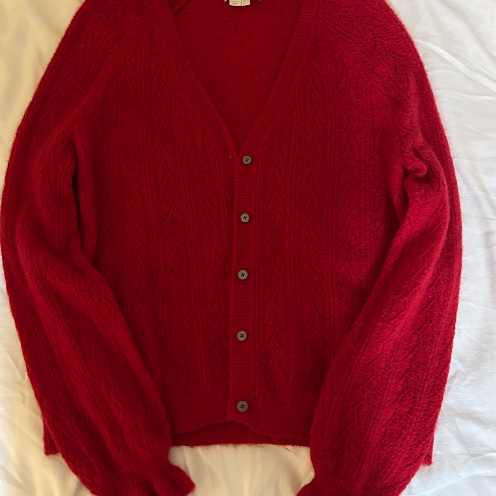 Boden women Red Cardigan